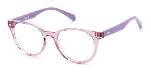 Image of Polaroid Kids PLD D814 Oval Eyeglasses for Kids, 45 mm Size, Lilac Violet