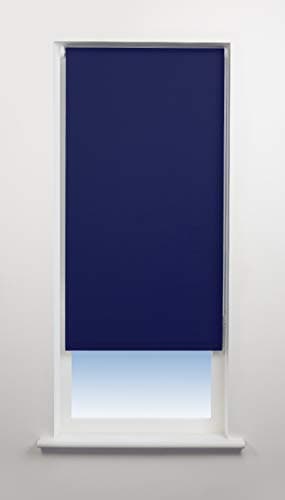 Image of DAYLIGHT Plain Roller blind, Midnight Blue, (60 cm Wide)