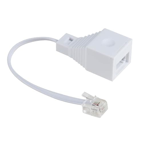 Image of brileze RJ11 to BT Socket Adapter Standard RJ11 Plug to BT Telephone Socket Landline Port Converter Phone to Ethernet Connector for 6P4C Telephone, FAX Machine, Phones, Modems, Routers & Printers