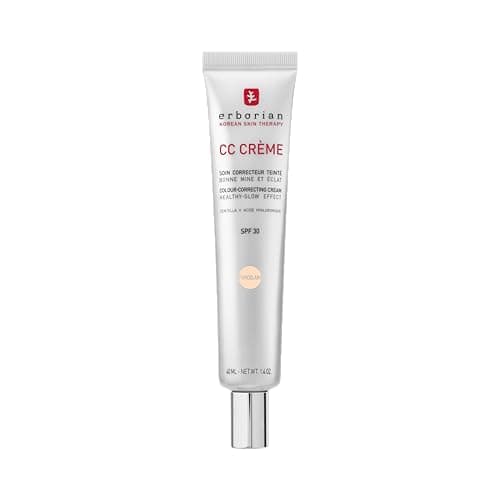 Image of Erborian - CC Cream with Centella Asiatica - Color Correcting Cream with Healthy Glow Effect - Natural and Luminous Finish - Long-Lasting Hydration - Korean Cosmetic Care - Porcelain 40 ml