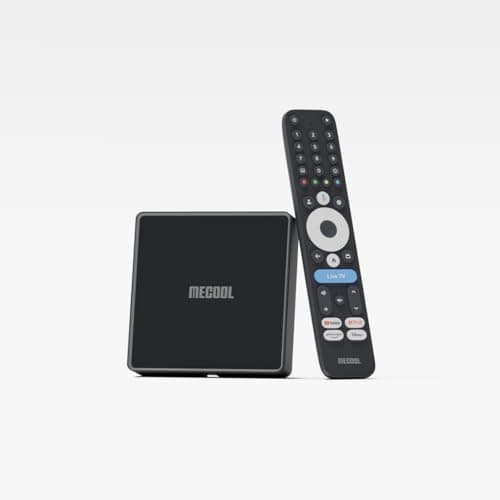 Image of MECOOL MEon1 Google TV Certified 4K Streaming Media Player with AI Upscaling, Voice Remote, Chromecast Built-in, WiFi, Dolby Audio, 32GB