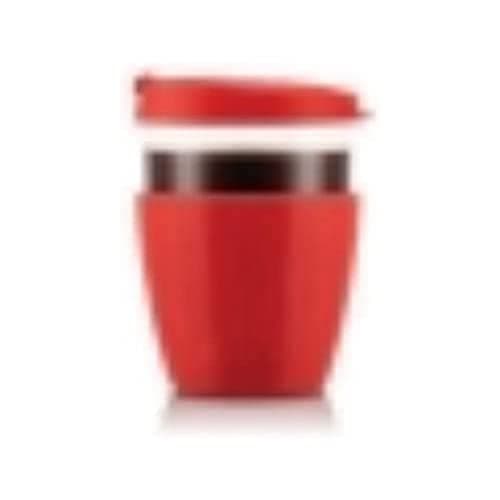 Image of Bodum JOYCUP 12091-04 Glass Travel Mug with Lid and Silicone Sleeve 0.4 L