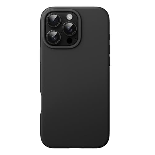 Image of JETech Liquid Silicone Case for iPhone 16 Pro Max 6.9-Inch, Silky Soft Touch Full-Body Protective Phone Case, Anti-Scratch Shockproof Cover with Microfiber Lining (Black)