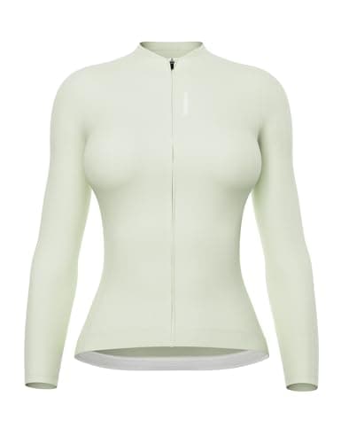 Image of INBIKE Cycling Jersey Women's Long Sleeve Sun Protection Bicycle Clothing Breathability Racing Bike Shirt Biking Shirts Top Green M