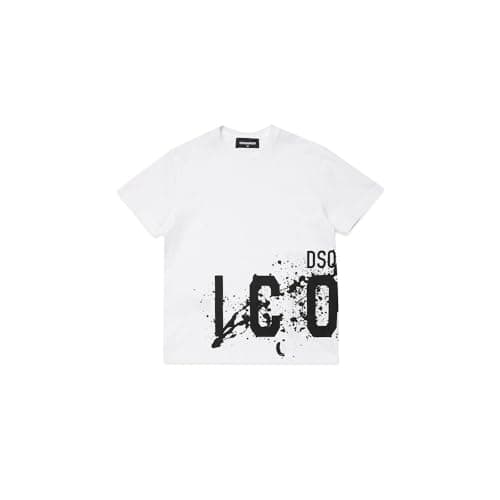 Image of DSQUARED2 Kids Relax Icon Short Sleeve T-Shirt 6 Years White