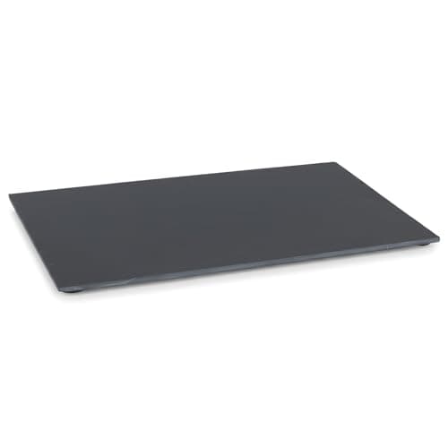 Image of Argon Tableware Linea Slate Serving Board - 30 x 20cm - 1x Rustic Charcuterie, Cheese & Tapas Platter with Non-Slip Feet for Home, Café & Restaurant Use