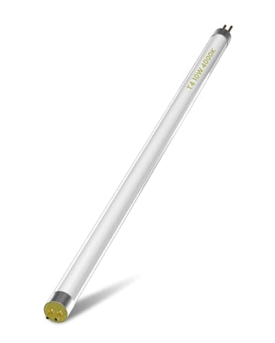 Image of Lamptobe T4 10W Fluorescent Tube 352MM - G5 2 Pin Base Fitting T4 Under Cabinet Kitchen Lights Natural White 4000K High Efficiency Lamp, 352MM Including Pins/ 338MM Excluding Pins (1-Pack)