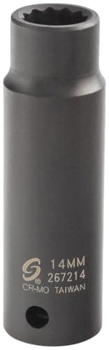 Image of Sunex 267214 1/2-Inch Drive 14-mm 12-Point Deep Impact Socket