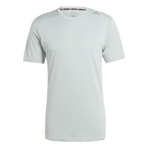 Image of adidas Men's Designed 4 Heat.rdy HIIT Training T-Shirt, Wonder Silver, Large