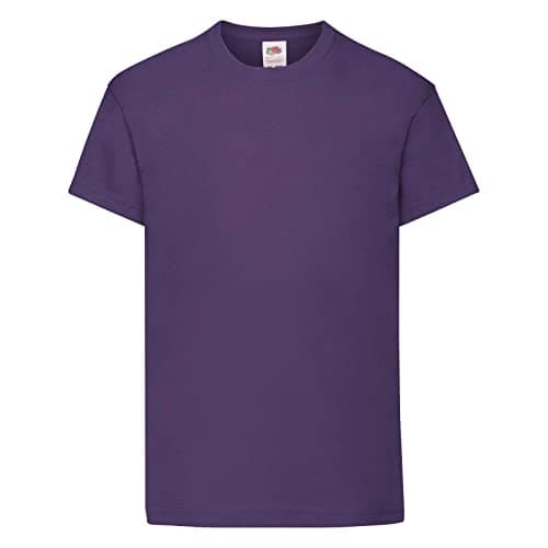 Image of Fruit of the Loom Kid's Original T-Shirt Single Purple