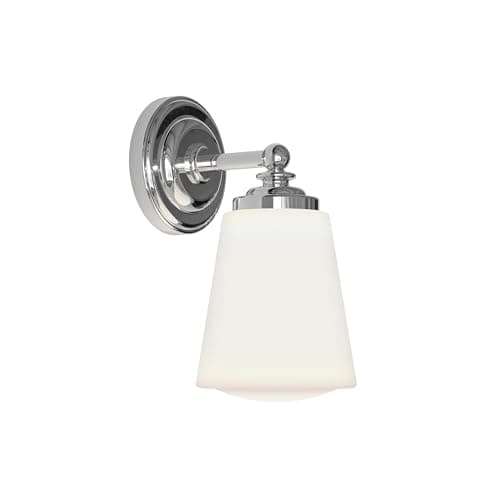 Image of Astro Anton Bathroom Wall Light - IP44 Rated - (Polished Chrome), E14/SES Lamp, Designed in Britain - 1106001 - 3 Years Guarantee, Silver