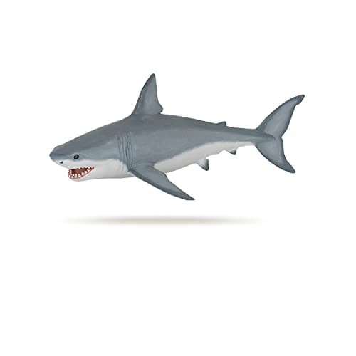 Image of Papo -Hand painted - Figures - Sea life -White Shark-56002-Collectable-For children - Suitable for boys and girls - From 3 years old