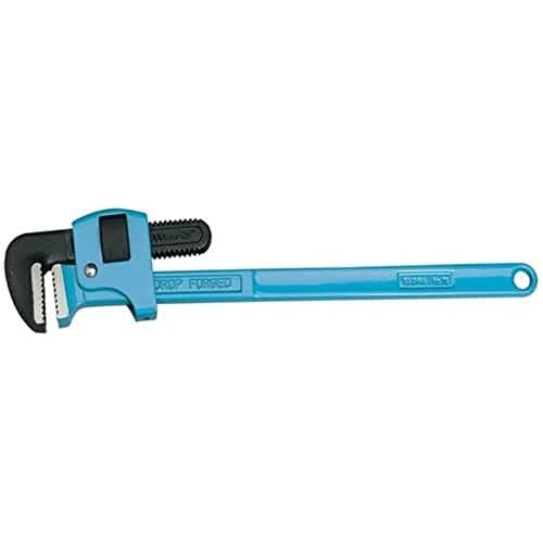 Image of Draper 23733 Elora Adjustable Pipe Wrench, 600mm, 54.6cm x 13.5cm x 4cm, Blue