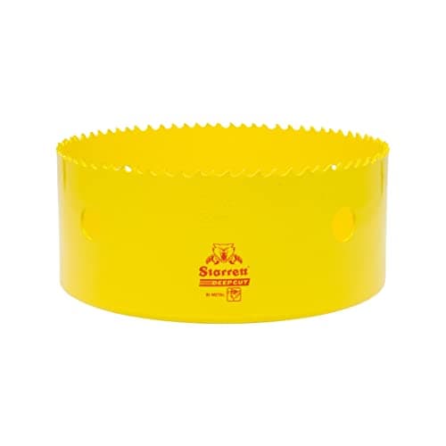 Image of Starrett Deep Cut Hole Saw - DCH0514 Heavy Duty Bi-Metal with Extra Cobalt HSS Teeth - For Metals Wood Cast Iron Fibreglass Plastic Materials - 133mm