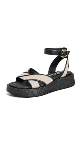Image of Sam Edelman Women's Nylie Sandal, Natural/Black, 3 UK