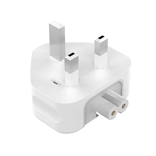 Image of UK Plug for Macbook Charger Adapter, DGTRD Mac Duckhead 3 Pins Converter AC Adaptor Wall Plug Replacement Head with Fuse, for MacBooks Pro Air iBook iPod iPad iPhone Power Adapter etc (1 Pack)