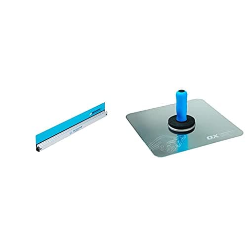 Image of OX Speedskim Semi Flexible Plastering Rule - ST 900mm & OX Pro Aluminium Hawk - 13" X 13"