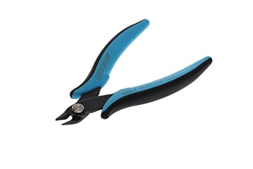Image of GEDORE 1829017 Miniature Electronic Side Cutters for 1.3mm Copper Wire, Steel, Black/Blue