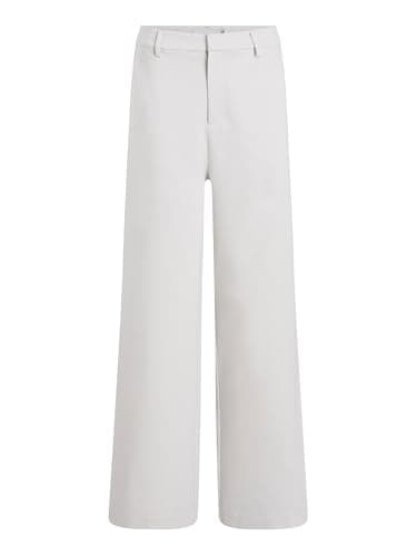Image of Calvin Klein Women’s Milano Wide Leg Trousers, White (Chalk), L