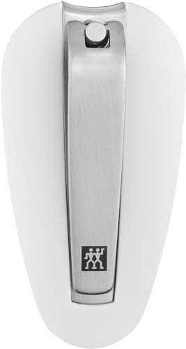 Image of ZWILLING Nail Clipper (with Nail Catch Box, Strong Leverage, Slightly Curved, Precise Cutting Edge), Premium, White, 65 mm