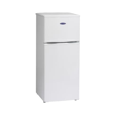 Image of ICE KING FF115EW Freestanding, Top Mount, Fridge Freezer, 117L Capacity, White, Auto Defrost, Adjustable Thermostat, Reversible Doors, Energy Efficient – Ideal for Kitchen or Utility Room