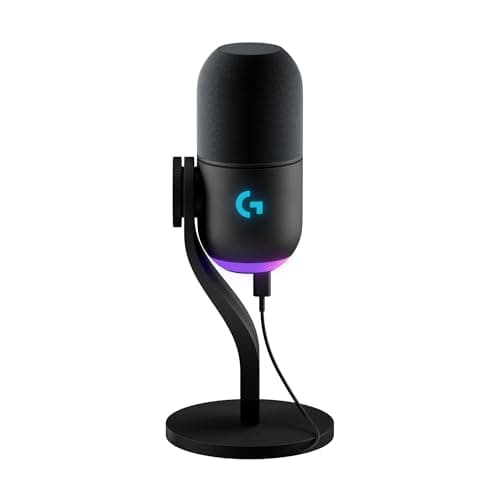 Image of Logitech G Yeti GX Dynamic RGB Gaming Microphone with LIGHTSYNC, USB Mic for Streaming, Supercardioid, USB Plug and Play for PC/Mac - Black