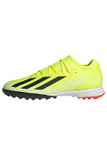 Image of adidas Unisex X Crazyfast League Turf Boots, Solar Yellow/Core Black/Cloud White, 10 UK