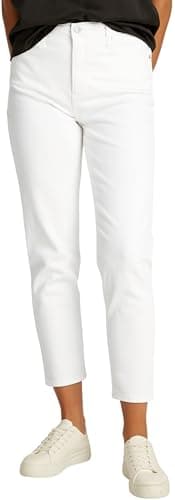 Image of Calvin Klein Women’s Ankle Grazer Mom Jeans, Blue (Denim Light), 28W/29L