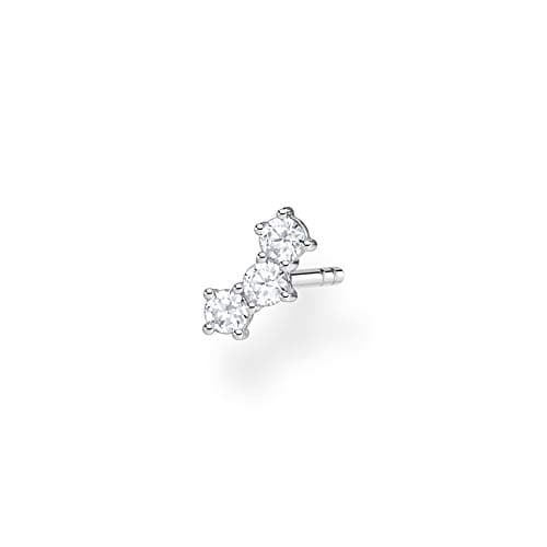 Image of Thomas Sabo single stud earrings white stones silver 925 sterling silver H2132-051-14