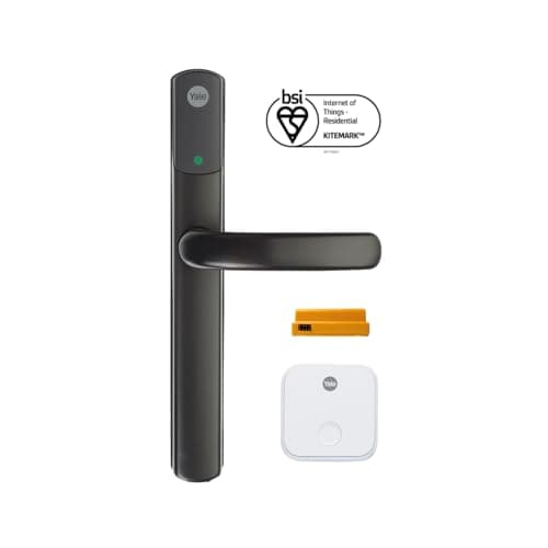 Image of Yale Conexis L2 Smart Door Lock [NO Subscription Required] Remote Access from Anywhere, Anytime, No Key Needed, Works with Alexa, Google Assistant and Philips Hue - Black