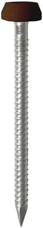 Image of 65mm Brown UPVC Polytop Nails Stainless Steel (Pack of 10)