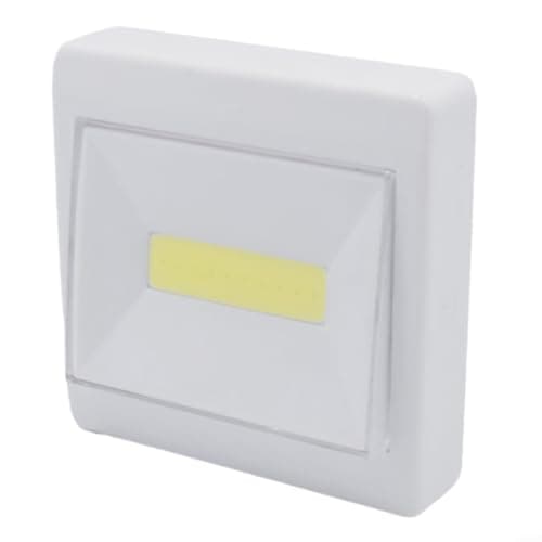 Image of Eawfgtuw COB LED Battery Operated Wall Switch Light, Cordless Night Lamp with Magnetic Back Plate for Closet, Hallway, Garage, Camping and Home, Easy Mount No