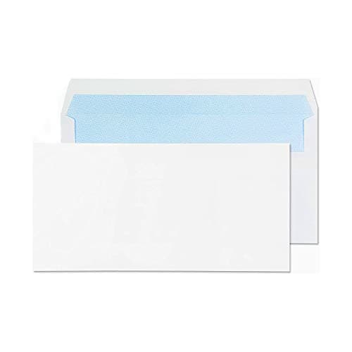 Image of FIRST CHOICE KAYA 25, 50, 100 DL White Mailing Envelopes Self Seal for Posting mailing Home Office and Ecommerce Peel and Seal (100)