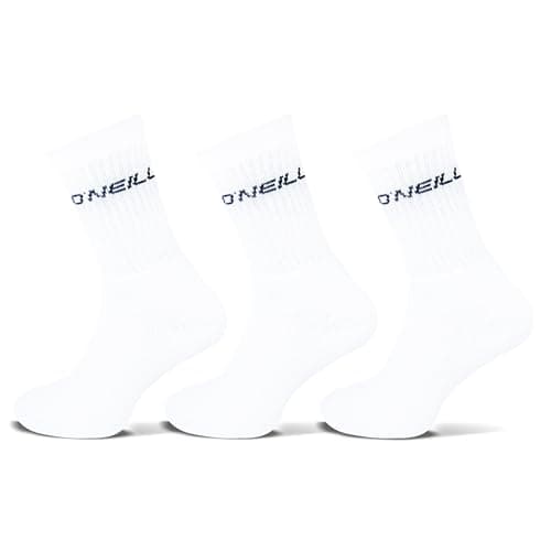 Image of O'Neill Unisex Sports Socks Set of 6 Sports Socks Leisure Socks Plain for Men and Women - White - 2.5/5