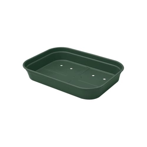 Image of elho Green Basics Grow Tray 36 - Accessory for Indoor, Outdoor, Grow your Own & Accessories - Ø 36.0 x H 6.3 cm - Green/Leaf Green