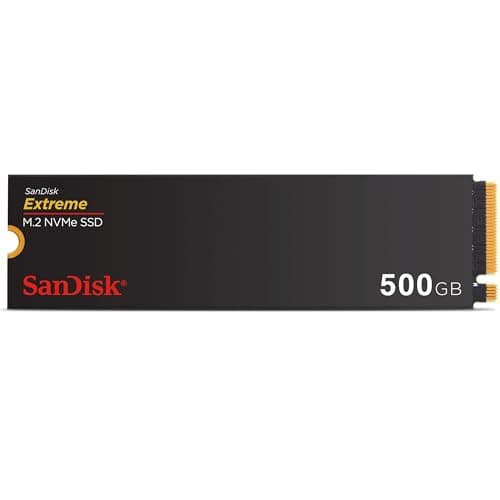 Image of SanDisk Extreme 500GB M.2 NVMe SSD, Internal SSD, PCIe Gen4.0, up to 5000 MB/s read speeds, nCache Technology, 5 Year Warranty