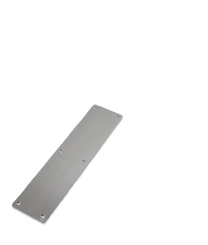 Image of Finger Plate - Blank - Radius - 75mm x 300mm - Satin Stainless