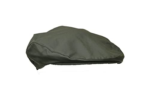 Image of WALKER AND HAWKES - Premium Olive 100% British Millerain Waxed Cotton Belton Flat Cap Unisex - Olive - XL (60cm)