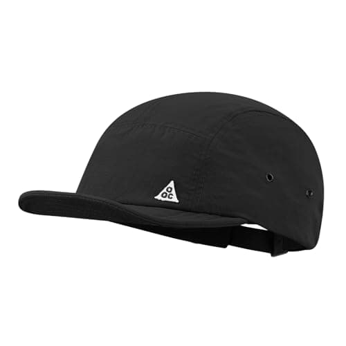Image of Clape Quick Dry 5 Panel Cap Waterproof Short Peak Baseball Cap UV Protection Dad Hat Lightweight Soft Brim Running Sport Outdoor Black DDY1