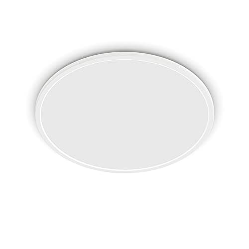 Image of Philips LED SuperSlim SceneSwitch Dimmable Ceiling Light 2700K 22W [Warm White - White] For Indoor Home Lighting in Livingroom and Bedroom.