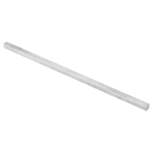 Image of sourcing map Square Steel Key Stock, 3/8" x 3/8" x 12" Cold-Drawn 45# Steel Bars Precision Key Stock for Gearbox Coupling, Silver Tone