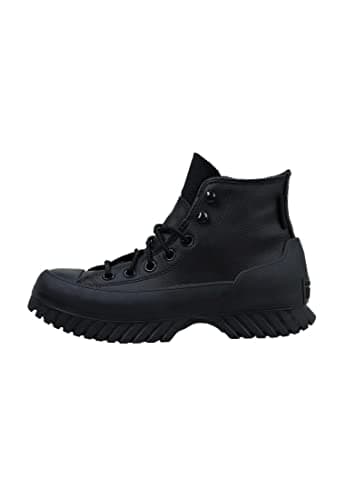 Image of Converse All Star Lugged Winter 2.0 Trainers Black Black Bold Mandarin - 6.5 UK