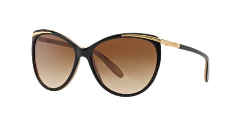 Image of Ralph by Ralph Lauren Women's 0RA5150 109013 Sunglasses, Black/Nude/Brown Gradient, 59