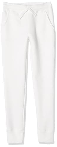Image of Amazon Essentials Girls' Joggers, White, 8 Years