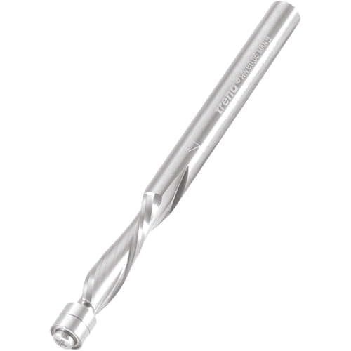 Image of Trend Professional Guided Spiral Down-Cut Router Cutter, 1/4 Inch Shank, 6.3mm Cut Diameter & 25.4mm Cut Length, Solid Tungsten Carbide, S64/2LHX1/4STC