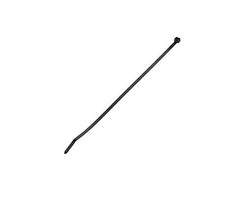Image of PANDUIT Cable Tie, 5.6 "L (142 mm), Miniature, Weather Resistant, Black, 100PC Nylon Black Cable Tie Fastening for Cables (5.6L (142 mm), Miniature, Weather Resistant, Black, 100PC, Black, 14.2 cm)