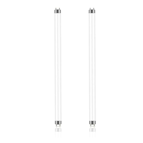 Image of T8 15W Fluorescent Tube Lamps 450mm - CFL Bulbs - G13 2-Pin Base Fittings - T8 High Efficiency Lamps, Cool White 4000K,2 pcs
