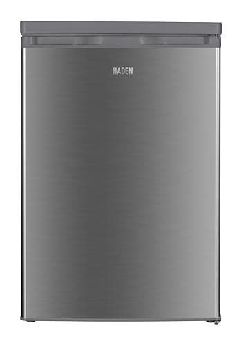 Image of HADEN 130l Under Counter Larder Fridge - Stainless Steel 55cm Small Fridge Ideal For Small Kitchens - 2 Glass Shelves, 1 Salad Crisper And 3 Door Balconies