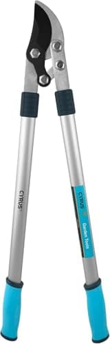Image of CYRUS 72cm Heavy Duty Anvil Loppers for Tree Trimming, 40mm Cutting Capacity, Carbon Steel Blade, Lever Labor-Saving Design, Aluminum Alloy Handles for Effortless Pruning