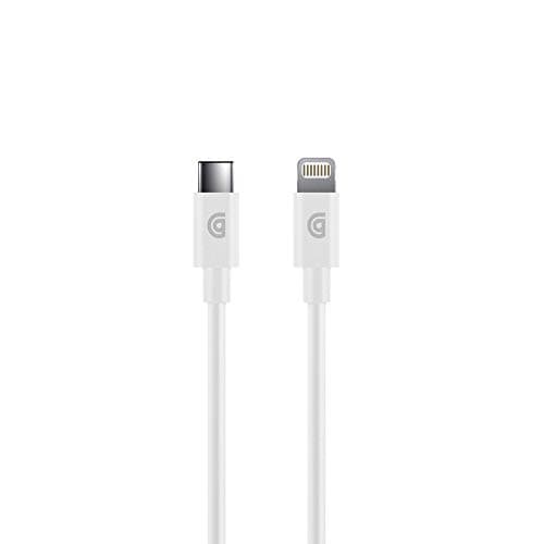 Image of Griffin MFI Charge/Sync Cable Apple Lightning to USB-C 1.2M - White - GP-066-WHT